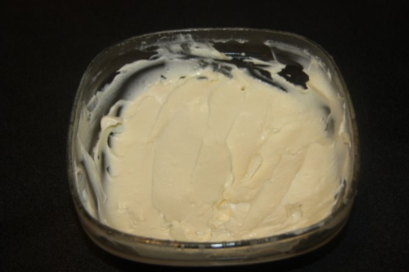 This is the epitome of homemade mayonnaise.